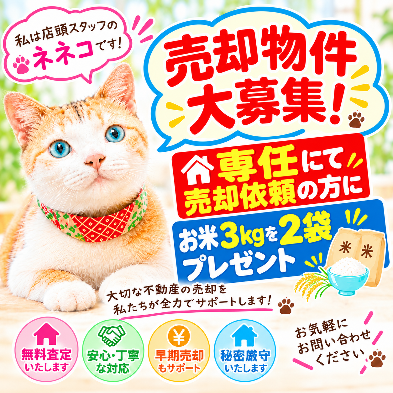 売却物件大募集～っ！！